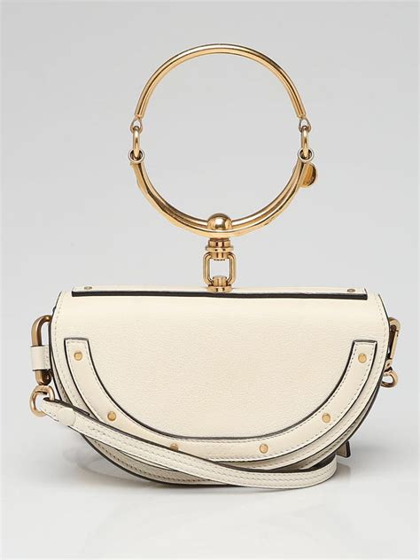 chloe nile minaudiere white|Best.